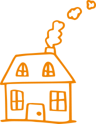 A sketch of a house