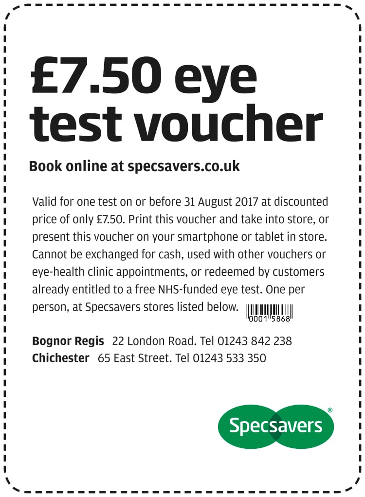 Specsavers eye test